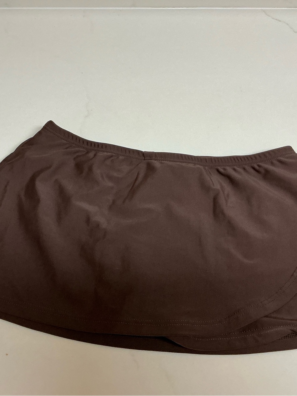 Women's Chocolate Brown Bikini Skirt - Sleek Swim Cover